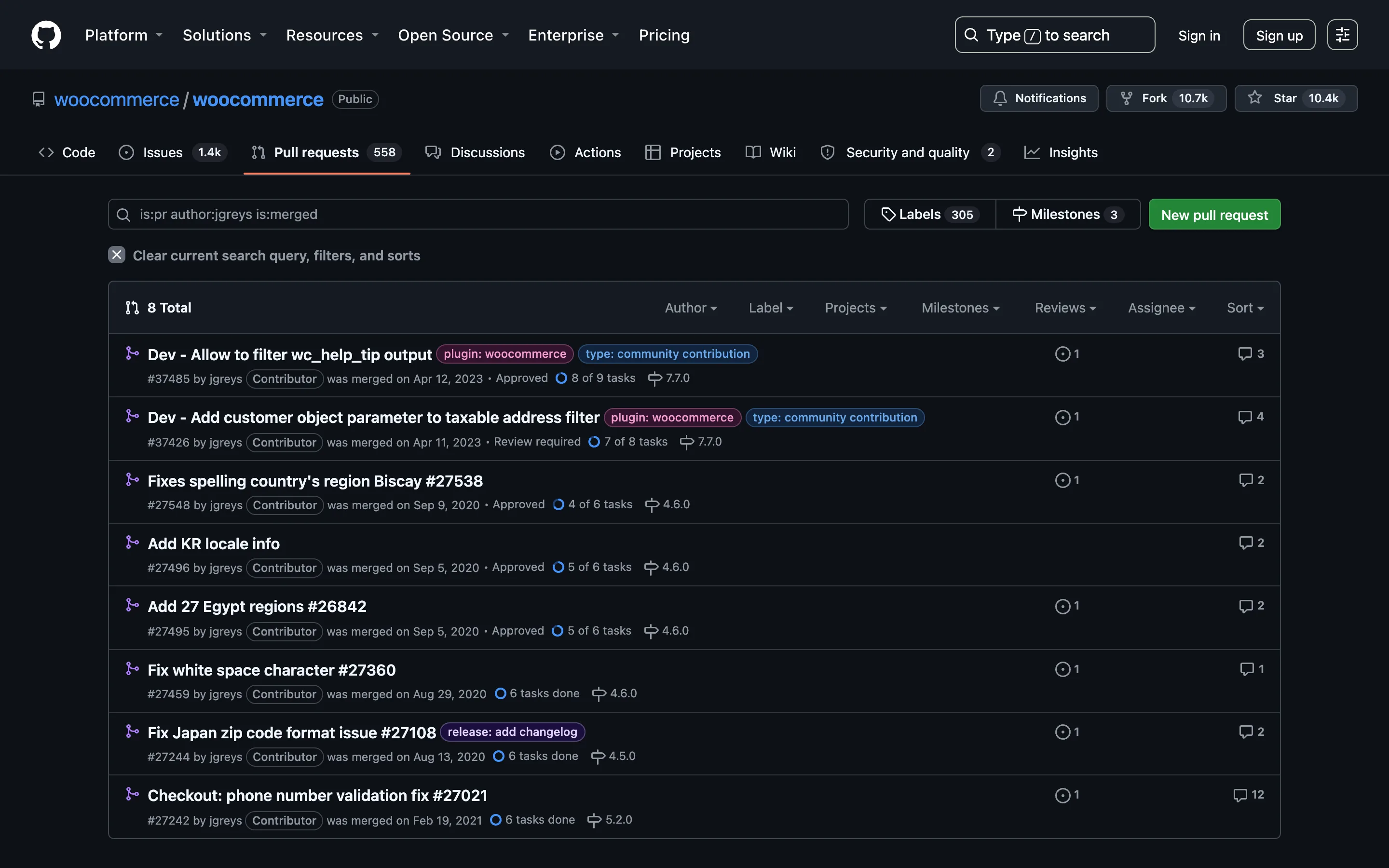 WooCommerce detail